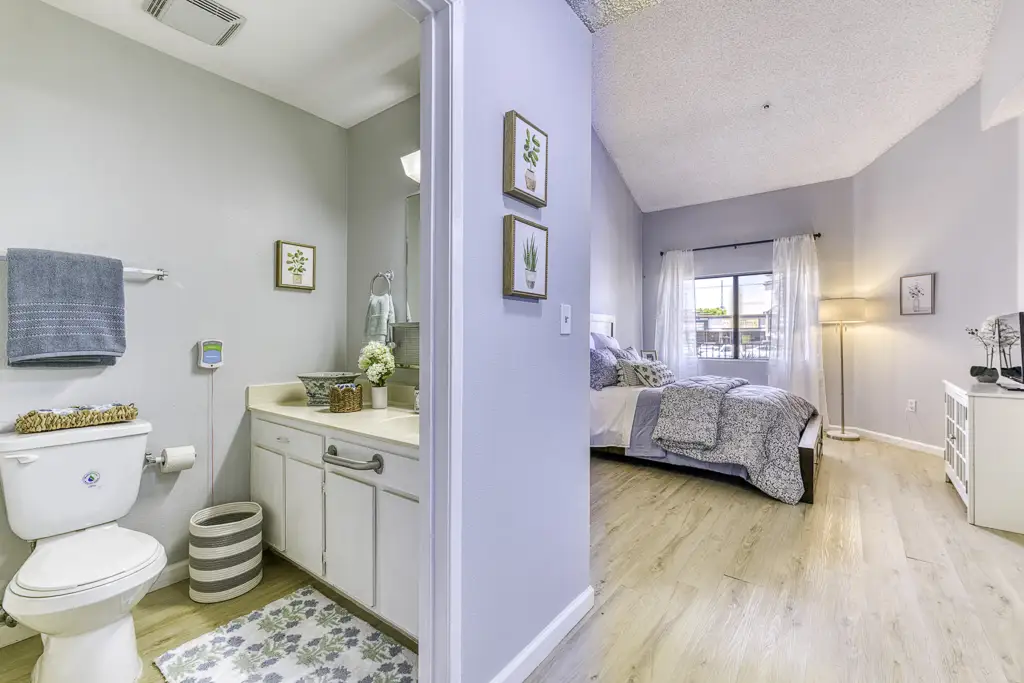 Apartment Bedroom and Bath